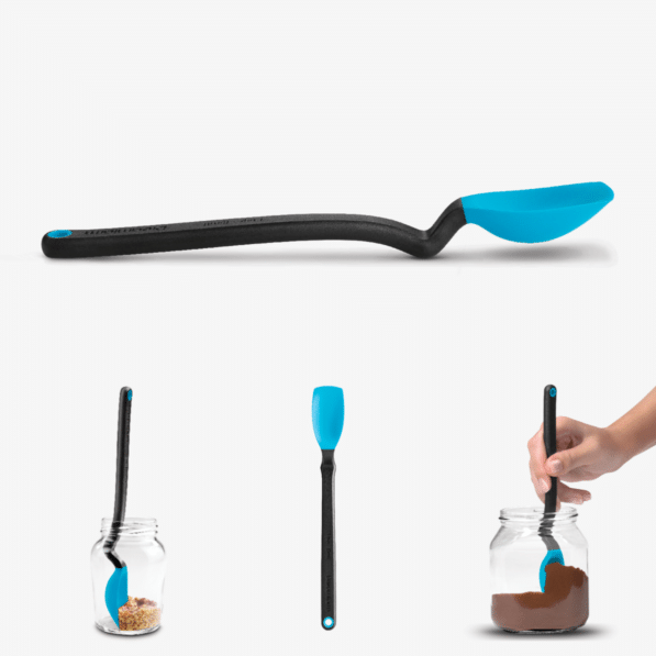Mini Supoon is a silicone teaspoon that scrapes every little bit from your jars.